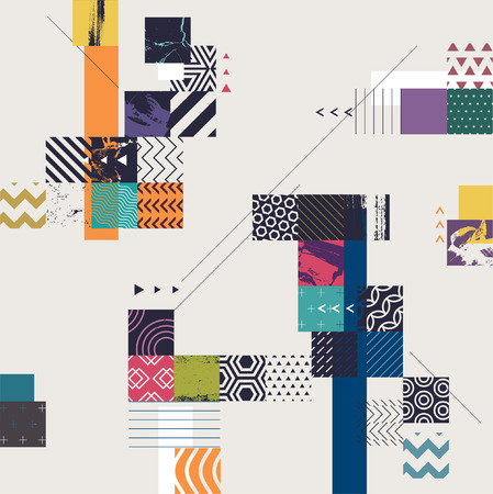 Abstract geometric background with squares