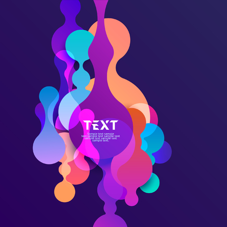 Background of multicolor bubblesのイラスト素材