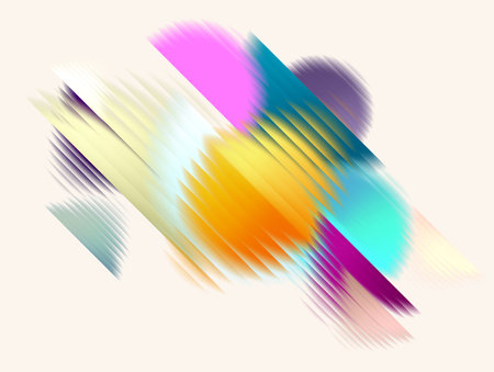 Background of color 3D spheres with glass effect. Displaced effect balls. Minimalistic geometric elementsのイラスト素材