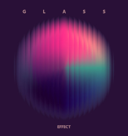 Background of color 3D spheres with glass effect. Displaced effect balls. Minimalistic geometric elementsのイラスト素材