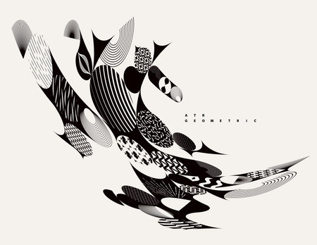 abstract background with a pattern in the form of a wave.のイラスト素材