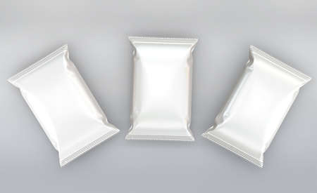 3d rendering pouch mockup designの写真素材