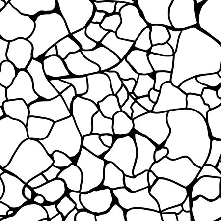 abstract vector stained-glass mosaic background - black and white colors