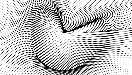 Halftone dotted background. Halftone effect vector pattern.  Halftone dots vector texture.のイラスト素材