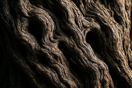 Close up of old tree bark texture. Abstract background and texture for design.の素材