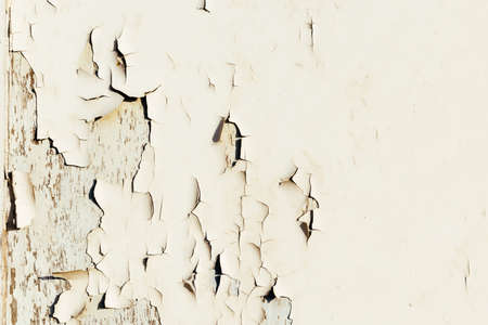 chipped paint on woodの写真素材