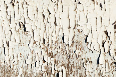 chipped paint on woodの写真素材