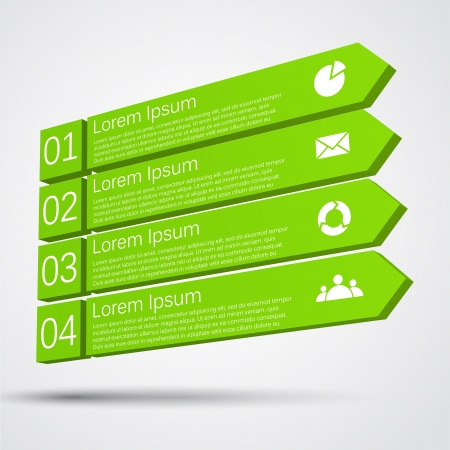 Business project template with arrows and text areasのイラスト素材