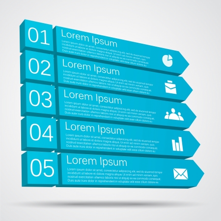 Business project template with arrows and text areasのイラスト素材