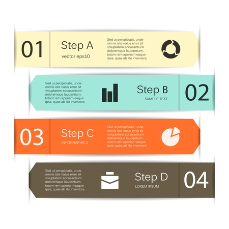Template for your business presentation  infographic のイラスト素材