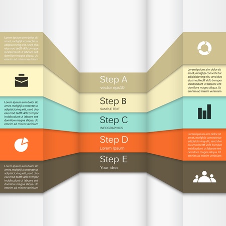 Template for your business presentation  infographic のイラスト素材