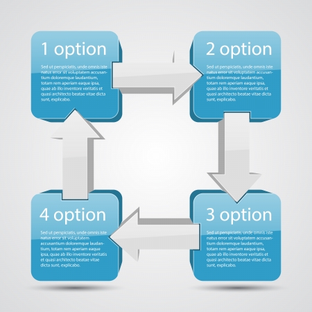 Illustration pour Template for your business presentation  infographic  - image libre de droit