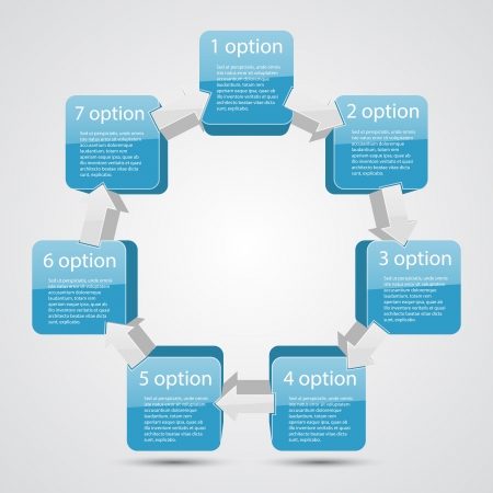 Template for your business presentation  infographic のイラスト素材