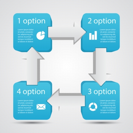 Template for your business presentation  infographic のイラスト素材