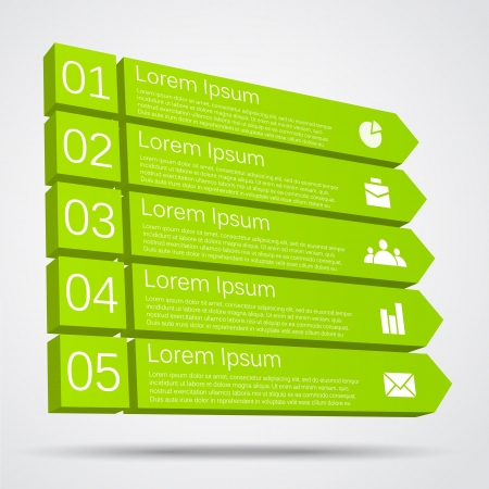 Business project template with arrows and text areasのイラスト素材