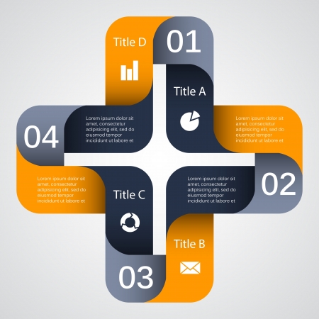 Template for your business presentation  infographic のイラスト素材