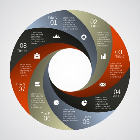 Template for your business presentation  infographic のイラスト素材
