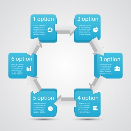 Template for your business presentation  infographic のイラスト素材