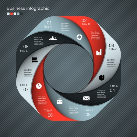 Layout for your options. Can be used for info graphic.のイラスト素材
