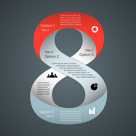 Layout for your options. Can be used for info graphic.のイラスト素材