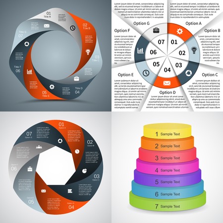 Layout for options or steps. Abstract template for background.のイラスト素材
