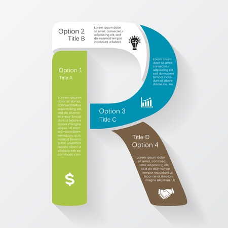 Vector business infographic, diagram, presentationのイラスト素材