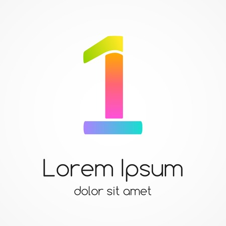 number 1 company design template.のイラスト素材