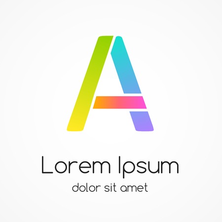 Logo letter A company vector design template.のイラスト素材