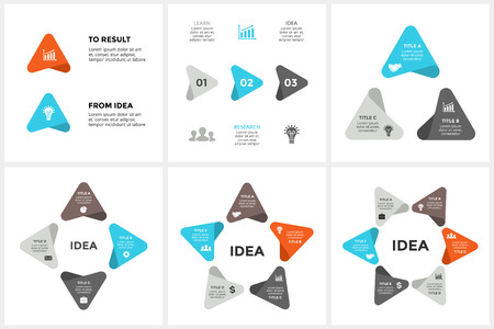 Vector circle arrows infographic chart.のイラスト素材