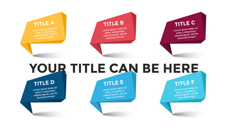 Presentation slide template with infographic elements.のイラスト素材