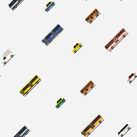 White paper wrap with diagonally pattern of many car and public transportation vehicle for the gift.のイラスト素材