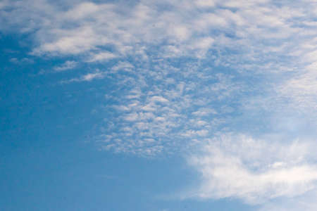 Blue sky with clouds background in day.
