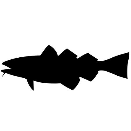 Cod Silhouette Vector Graphicsのイラスト素材