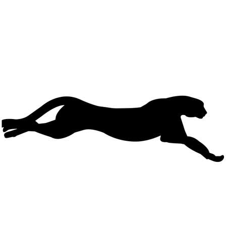 Cheetah Silhouette Vector Graphicsのイラスト素材