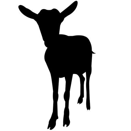 Goat Silhouette Vector Graphicsのイラスト素材