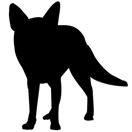 Ilustración de Fox Silhouette Vector Graphics - Imagen libre de derechos