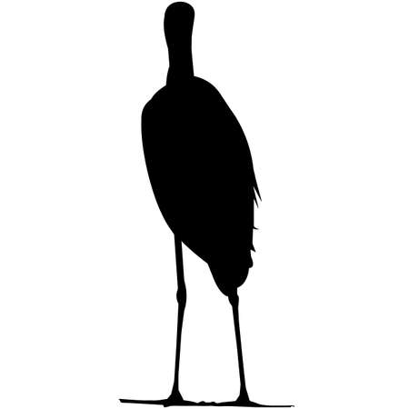 Heron Silhouette Vector Graphicsのイラスト素材