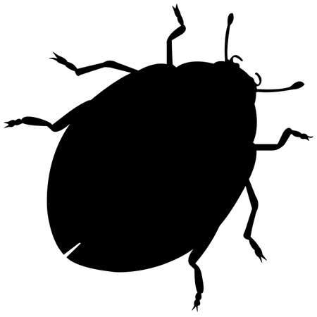 Ladybug Silhouette Vector Graphicsのイラスト素材
