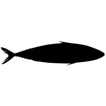 Mackerel Silhouette Vector Graphicsのイラスト素材