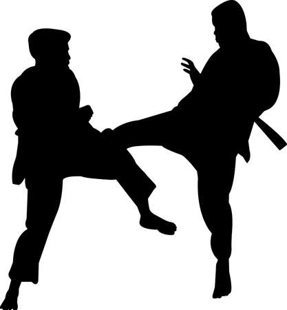 Silat 6 isolated vector silhouetteのイラスト素材