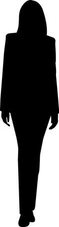Business Woman Silhouette Vectorのイラスト素材