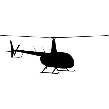 Helicopter  Silhouette Vectorのイラスト素材