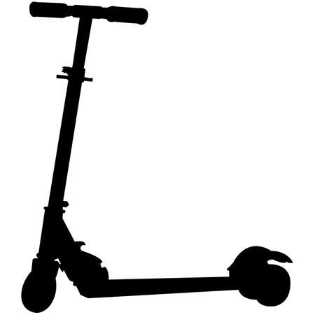 Scooter  Silhouette Vectorのイラスト素材