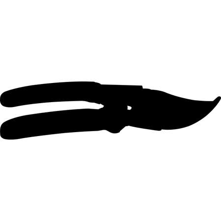 Isolated Gardening Tool Pruners Silhouette Vector Illustrationのイラスト素材