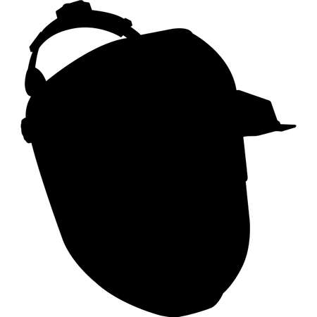 Isolated Welding Tool Welding Helmet Silhouette Vector Illustrationのイラスト素材