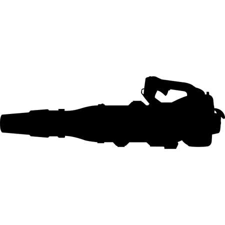 Isolated Gardening Tool Leaf Blower Silhouette Vector Illustrationのイラスト素材