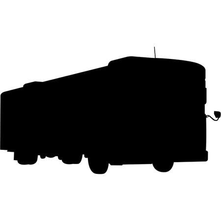 SChool Bus   Silhouette Vectorのイラスト素材