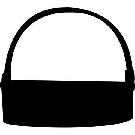 Basket Silhouette Vectorのイラスト素材