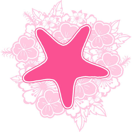 Starfish Floral Mandala Vectorのイラスト素材