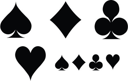 Playing Cards Eps Vector,  Silhouette, Logo, Playing Cards  Eps Vector Cut Files for Cricut Design, Playing Cards  Digital Commercial Clipartのイラスト素材